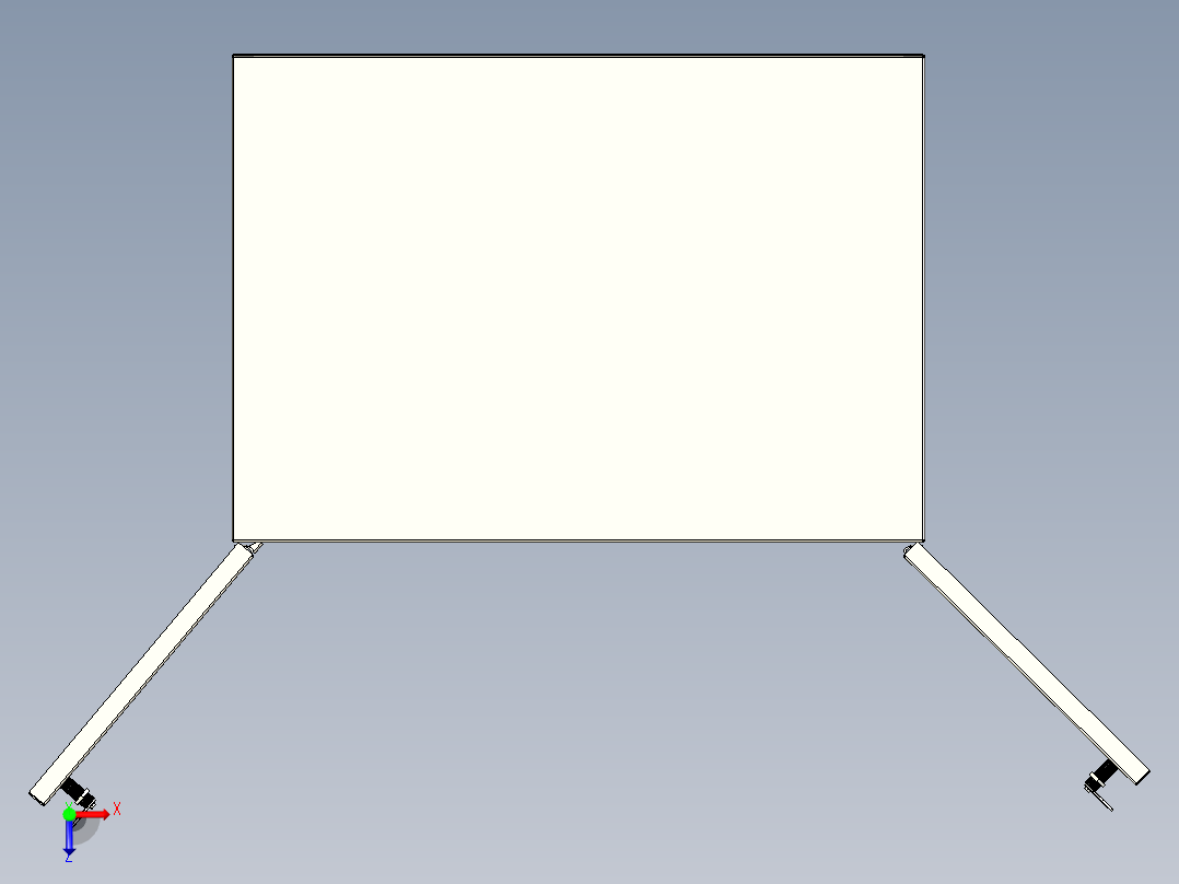 钣金文件柜俯视图