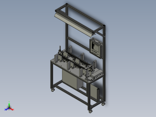 BR205轨道涂油机治具正等轴测缩略图