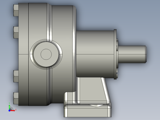 三元子泵模型前视缩略图