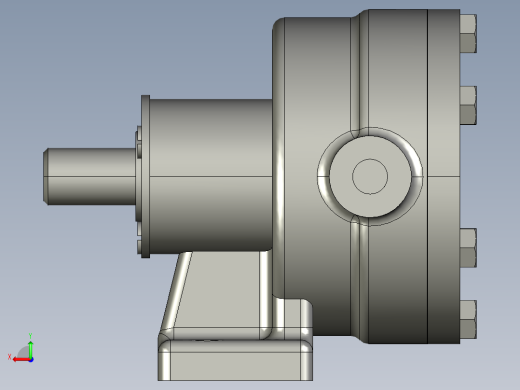 三元子泵模型后视缩略图