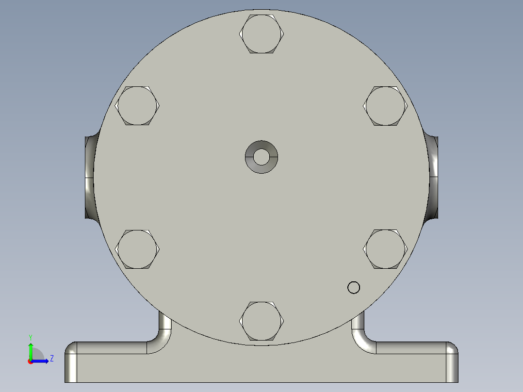 三元子泵模型左视图