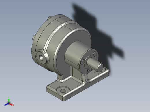 三元子泵模型正等轴测缩略图