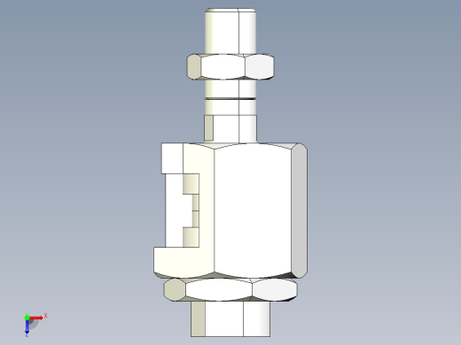 快速聯結器(C)2510-3D多系列多零件图纸模型俯视缩略图