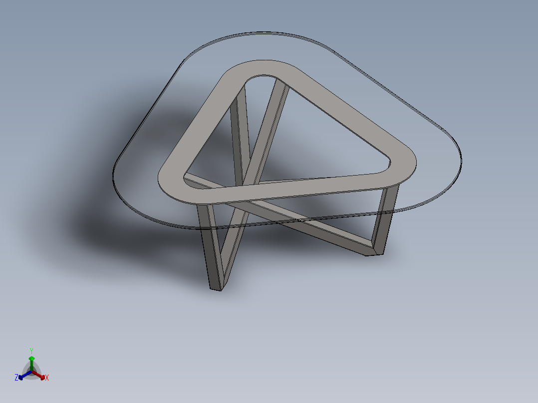 桌子(12)正等轴测图