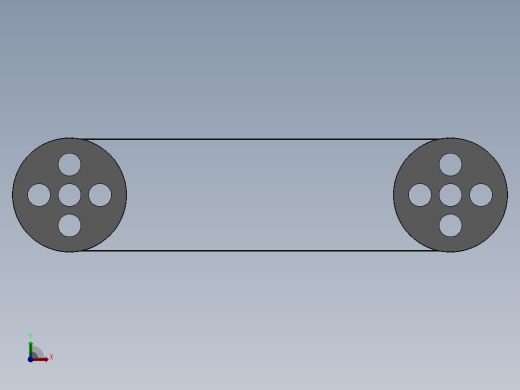皮带和滑轮驱动--sw三维 3d模型设计图前视缩略图