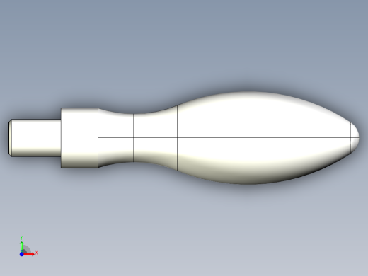 把手(固定)2445-3D多系列多零件图纸模型前视缩略图