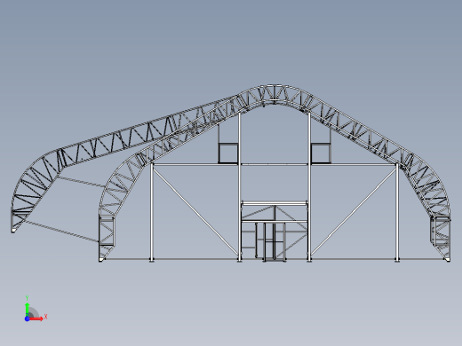 金属结构的停车场前视缩略图