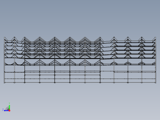 金属结构的停车场右视缩略图