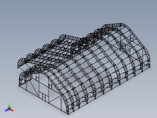 金属结构的停车场正等轴测缩略图