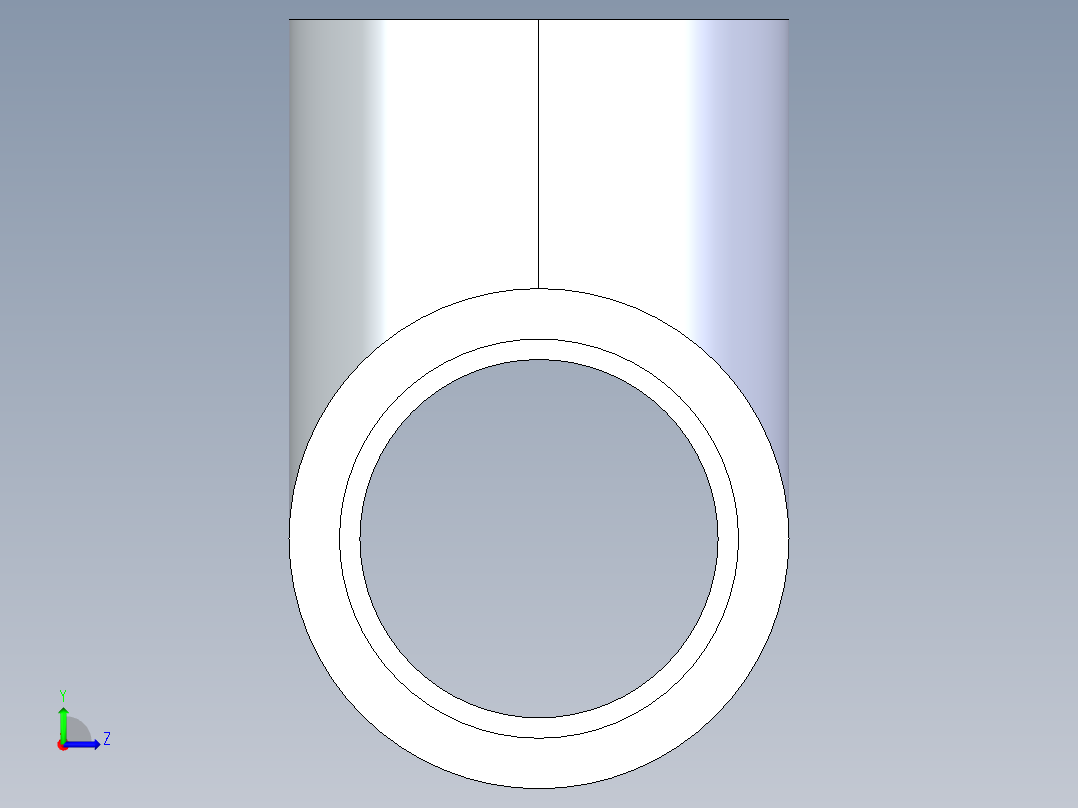 CPVC管件01-Sch80_Tee_SxSxS_9801-012_1.25in左视图