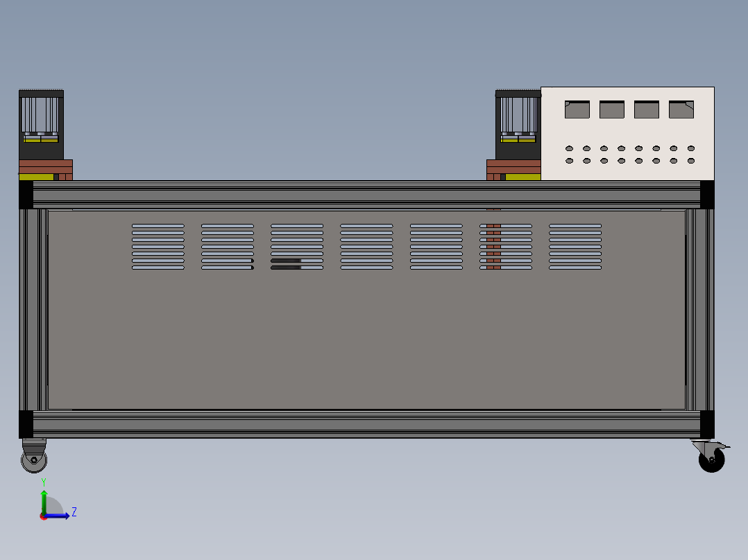 互感器电流测试台（sw21可编辑+工程图）左视图