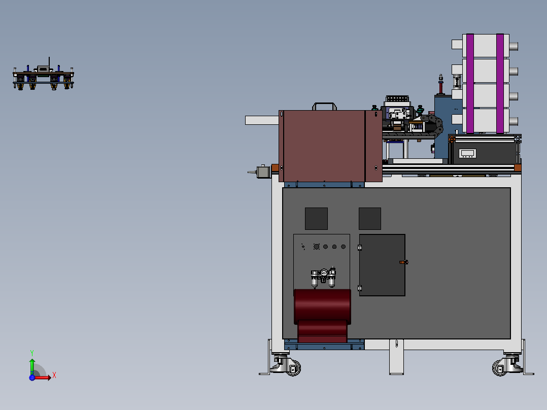 自动化O型圈密封泄露测试机sw20前视图