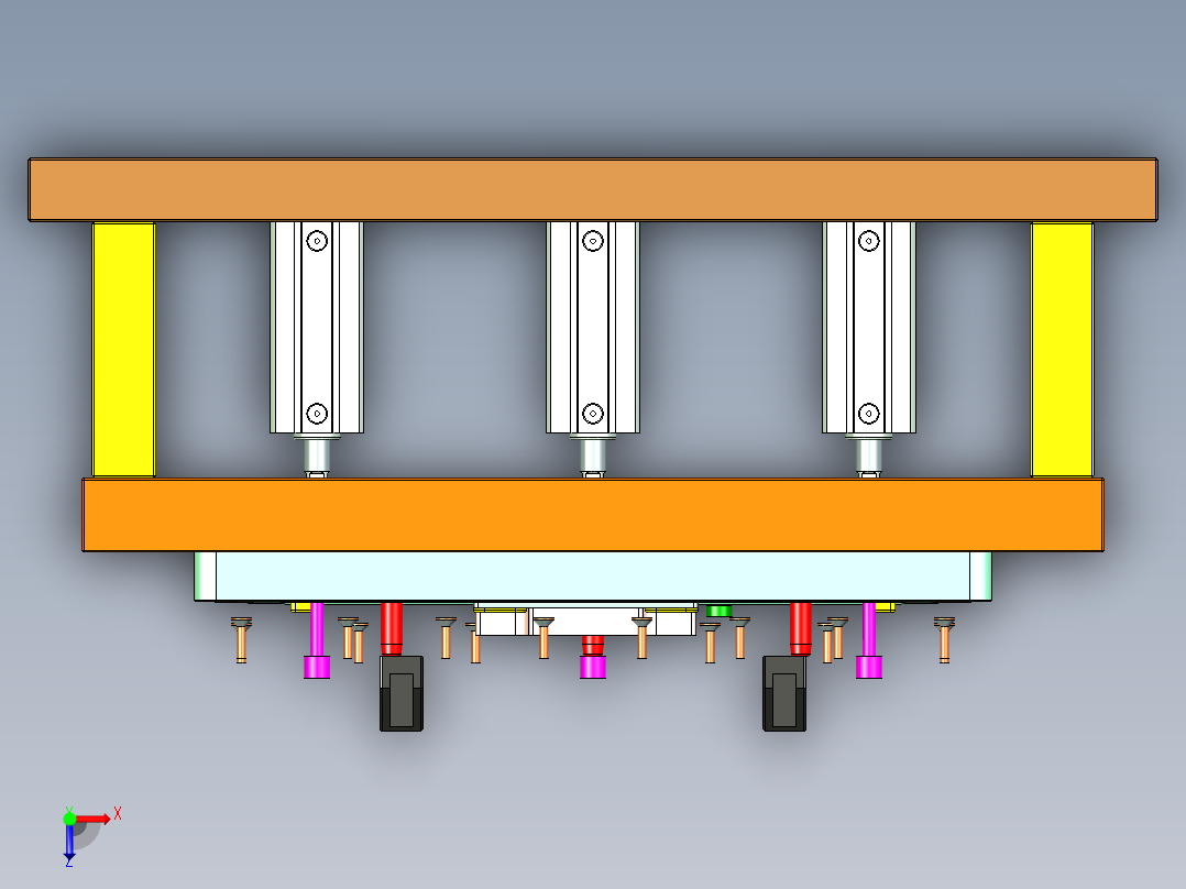 N500-TOP-笔记本CNC工装夹具三维模型CNC9俯视图