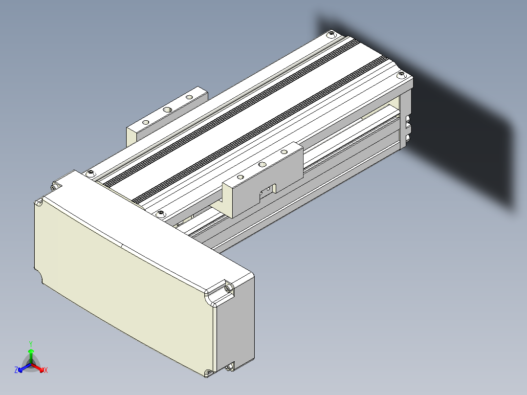 TPA-KNR-86E-1610C-L100A1-ML-P75-N3线性模块铝制底座主视图