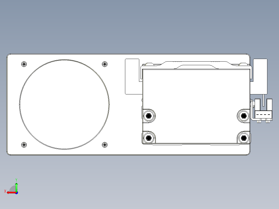 TPA-KNR-86E-1610C-L100A1-ML-P75-N3线性模块铝制底座后视图