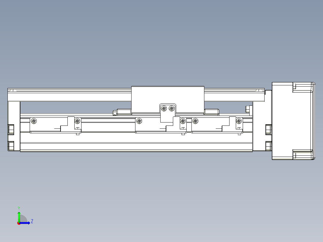 TPA-KNR-86E-1610C-L100A1-ML-P75-N3线性模块铝制底座左视图
