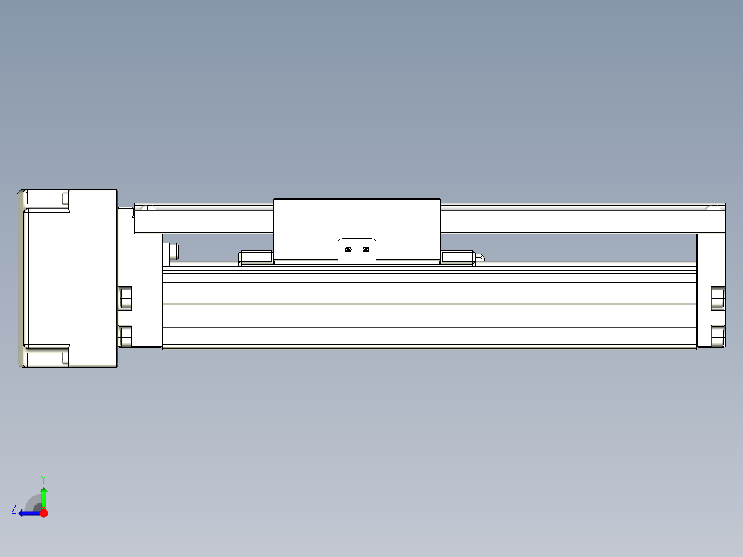 TPA-KNR-86E-1610C-L100A1-ML-P75-N3线性模块铝制底座右视图