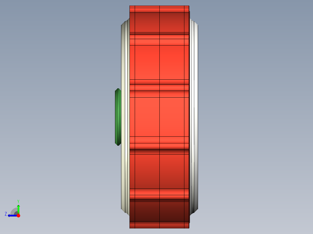 RFX变速器3D数模图纸 STEP格式右视图
