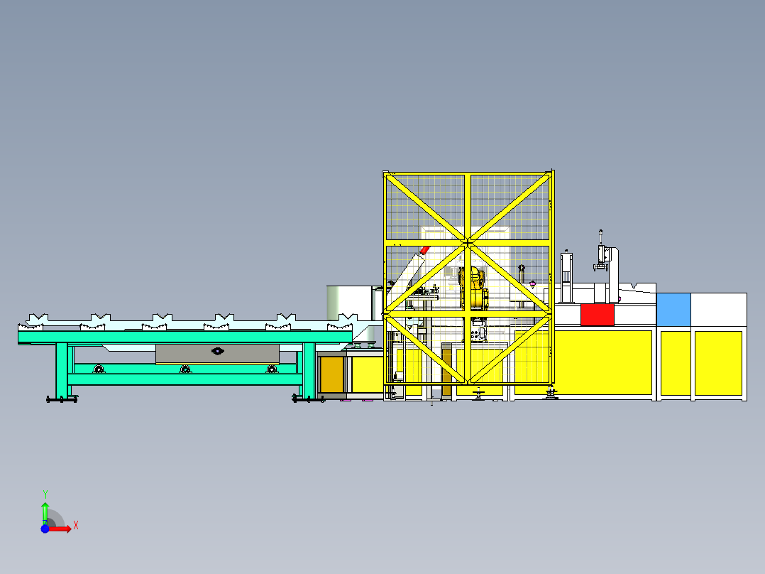 管料自动焊接3D+x_t格式前视图