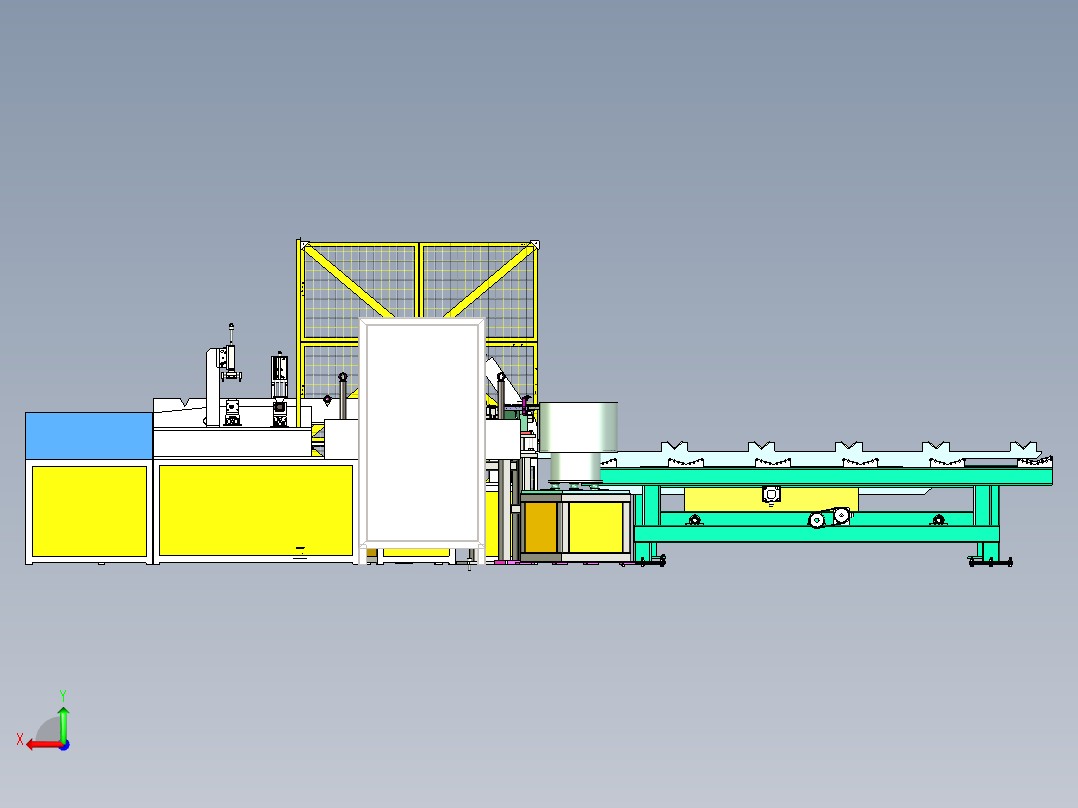 管料自动焊接3D+x_t格式后视图