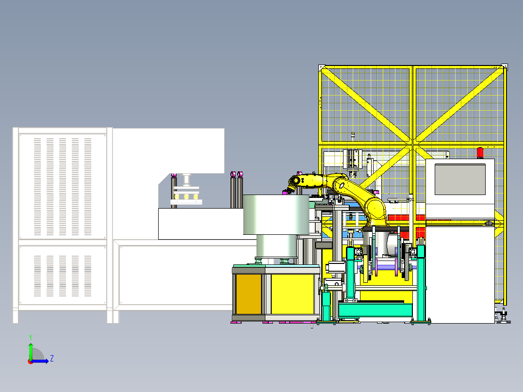 管料自动焊接3D+x_t格式左视图