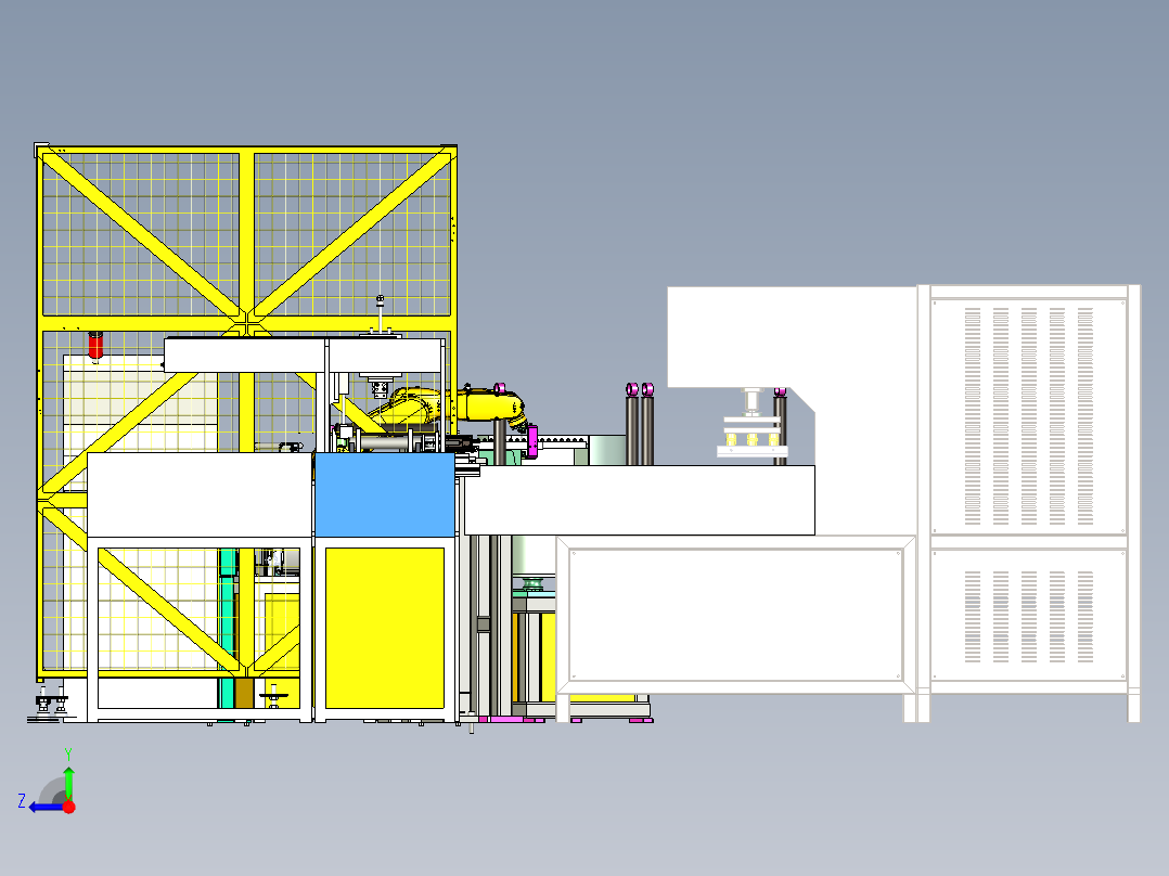 管料自动焊接3D+x_t格式右视图