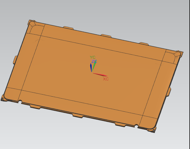 金属外壳铣外观面UG编程程序模型