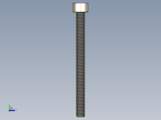 Screw_DIN_912_M8x90F_A2.STEP公制内六角螺钉左视缩略图