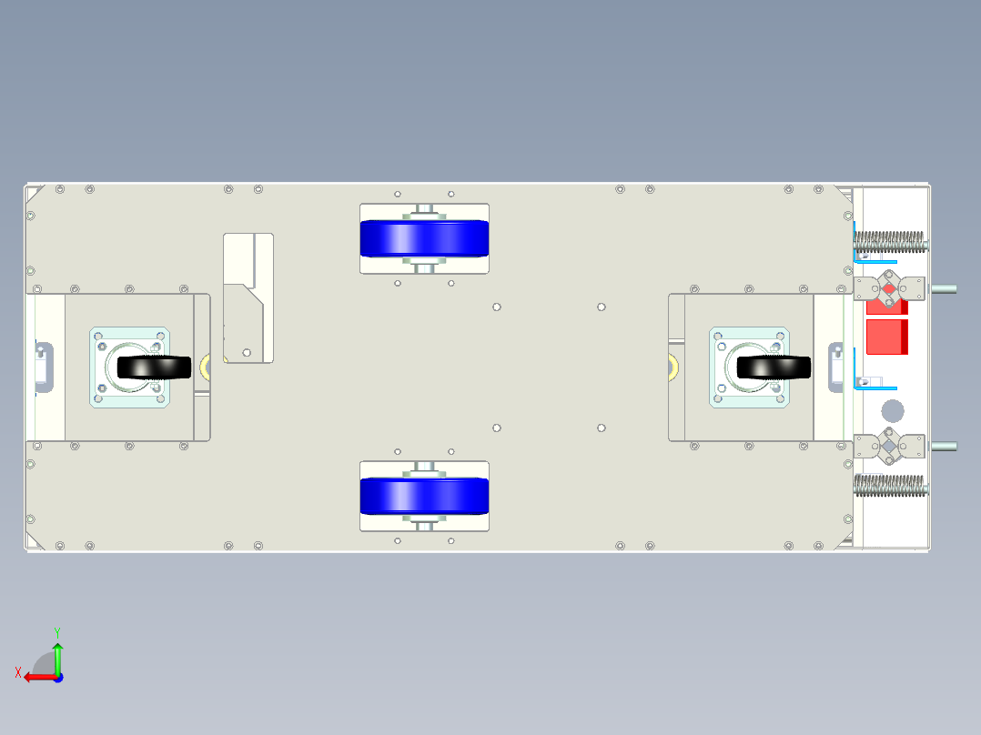 AGV智能小车后视图