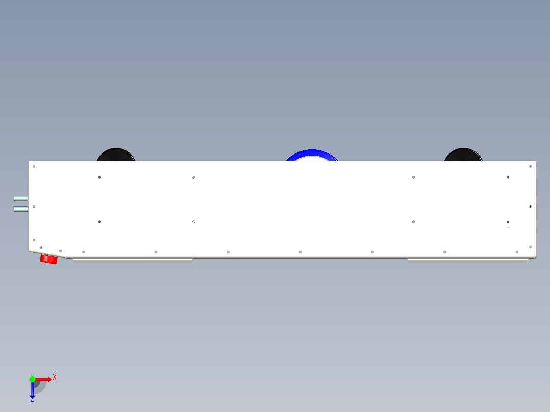 AGV智能小车俯视图