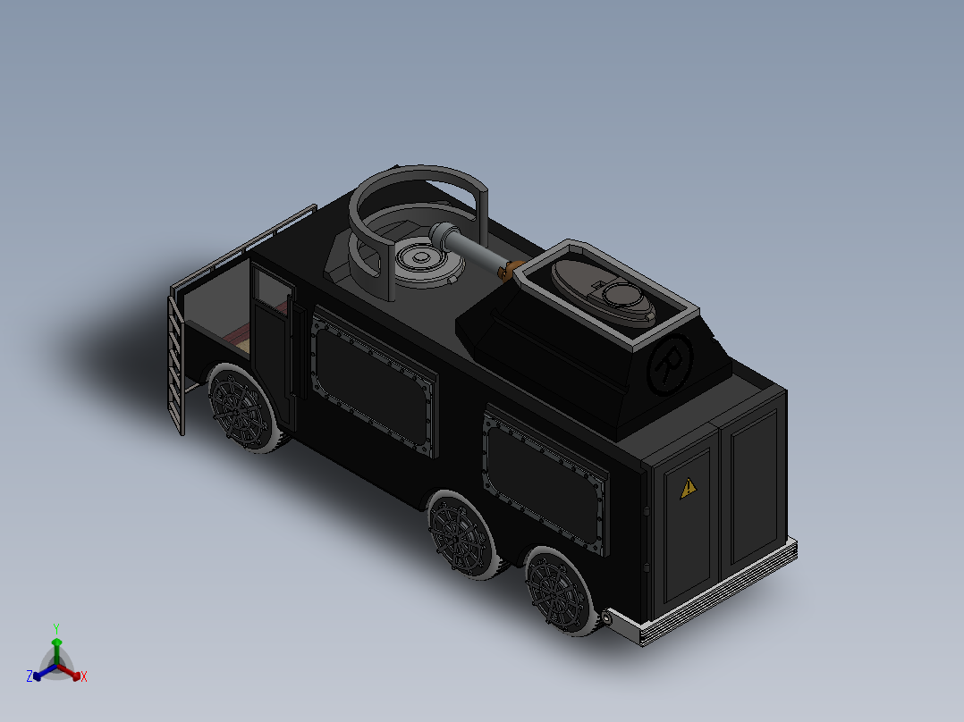 A2003998-土耳其装甲警车正等轴测图