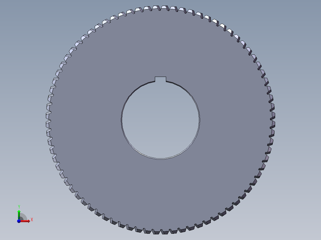 蜗轮80×5前视图