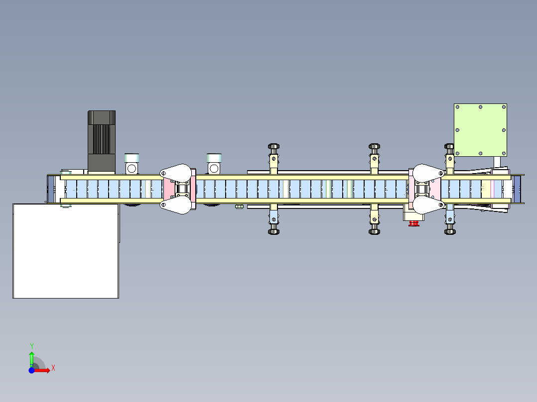 FC-300 食品酱料杯自动灌装输送线前视图