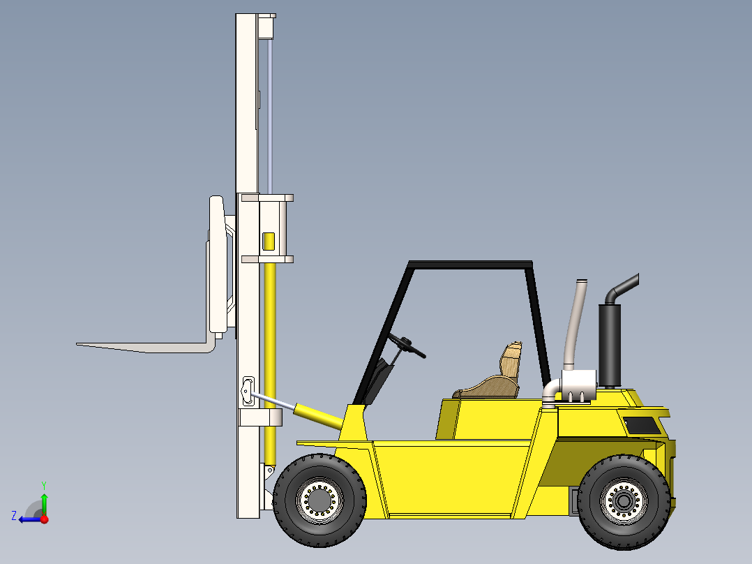 叉车、 叉车 SW(15)右视图