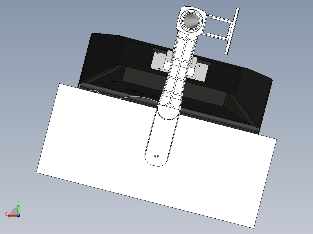 17寸显示器支架后视图