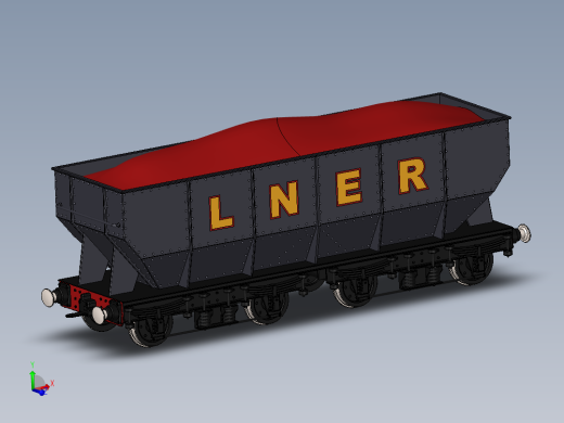 火车机车列车coal-wagon-2832-模型格式为 sw stp