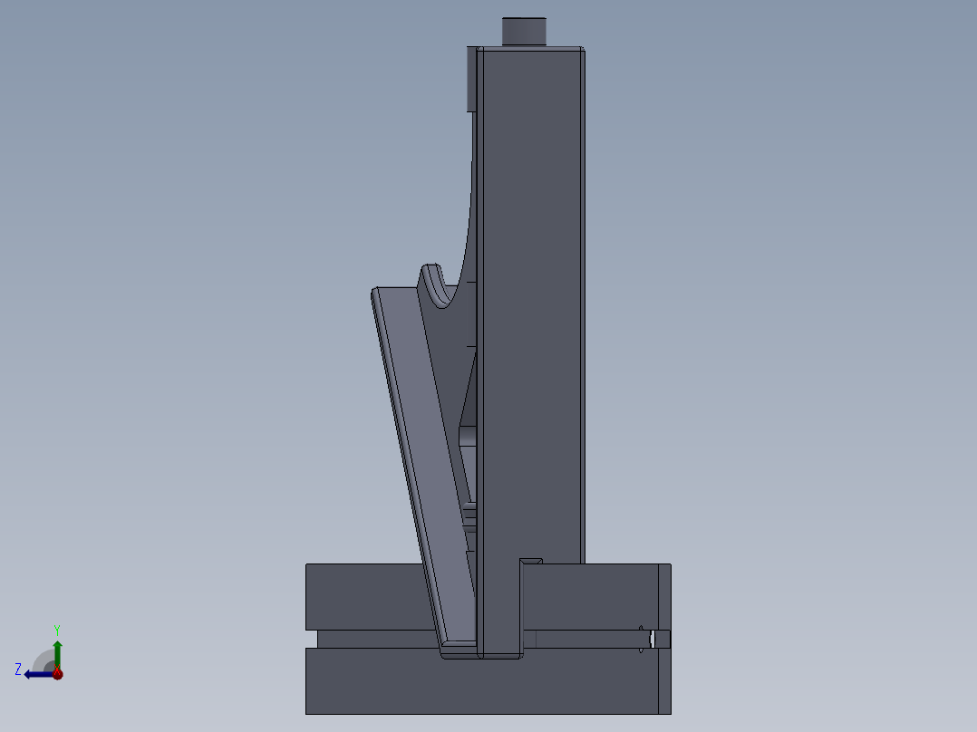 组合角尺右视图
