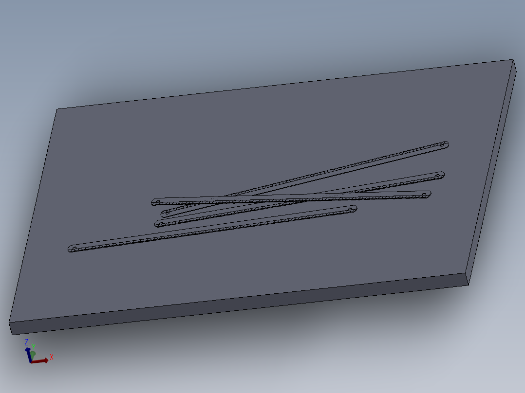 钢锯条 3D模型SolidWorks三维设计图