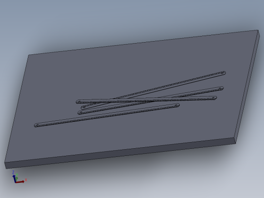 钢锯条 3D模型SolidWorks三维设计图