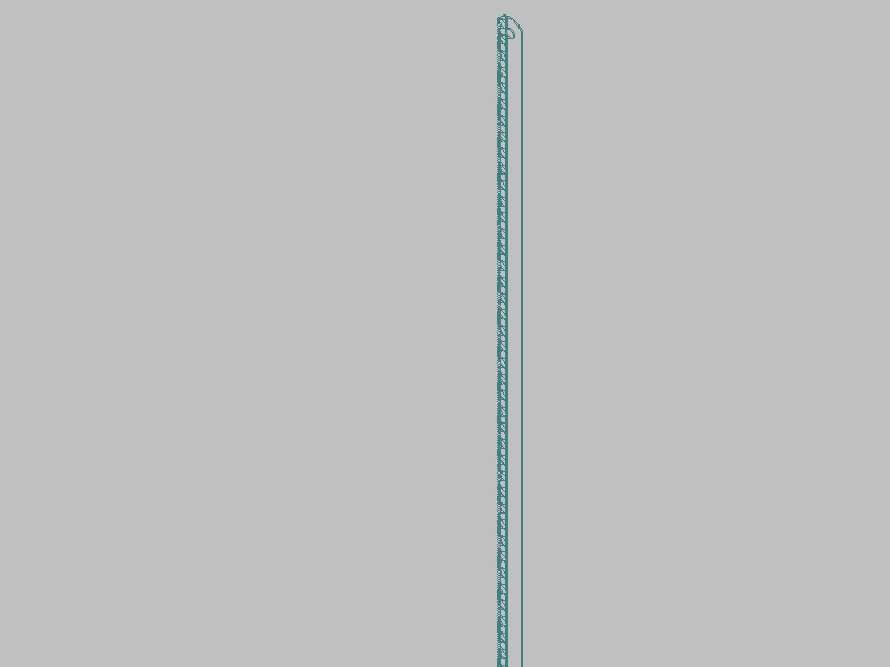 钢锯条 3D模型SolidWorks三维设计图