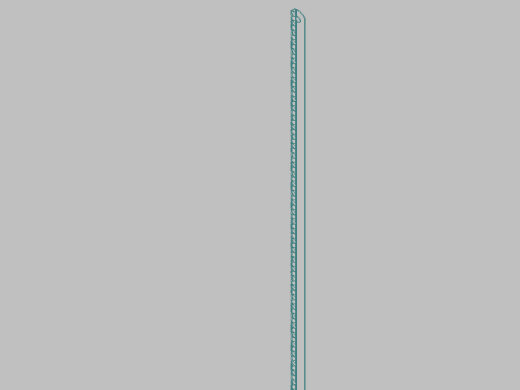 钢锯条 3D模型SolidWorks三维设计图缩略图