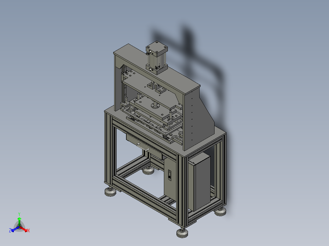 高能气缸的气动压力机