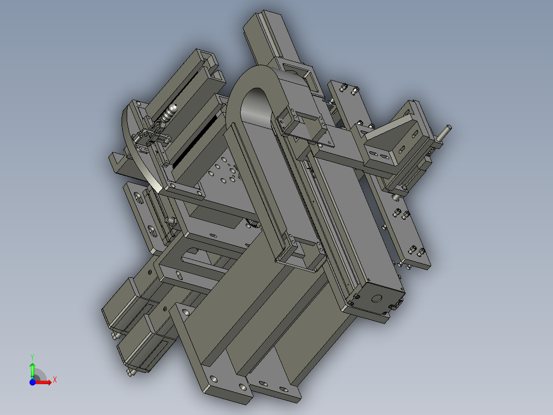 转接片总装0前视图