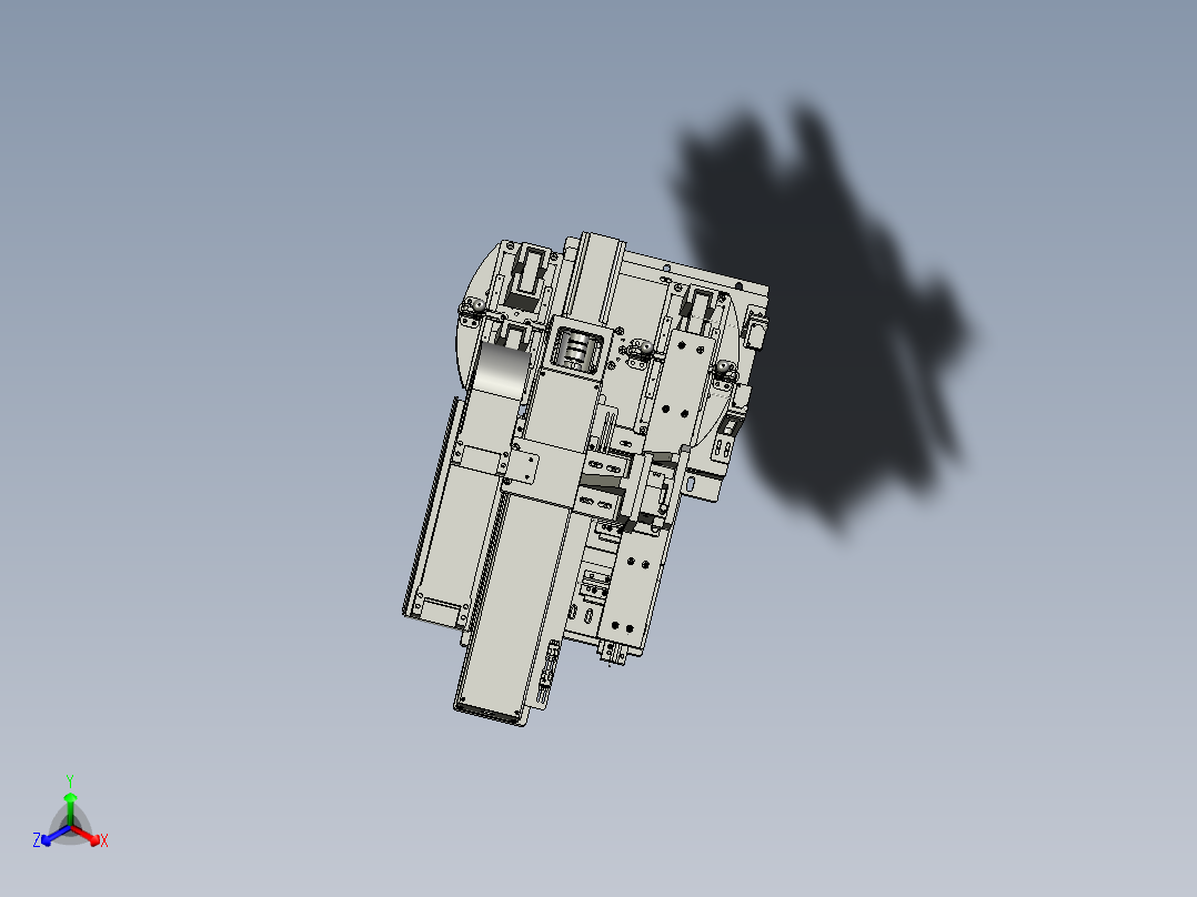 转接片总装0正等轴测图