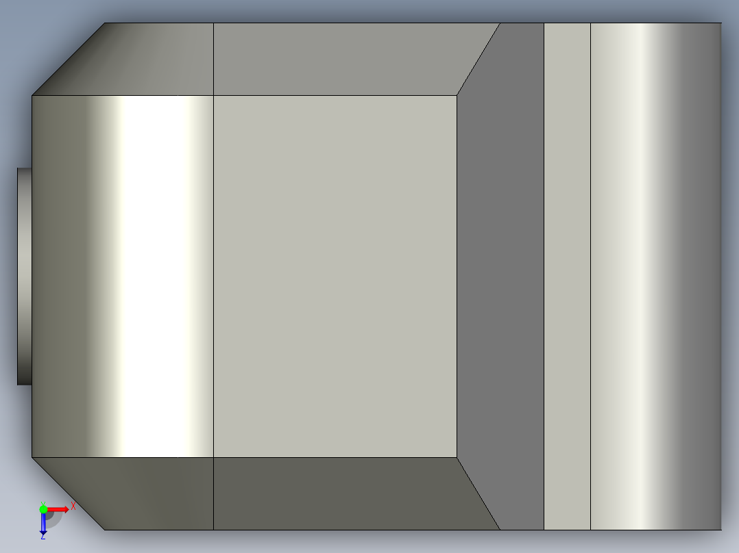 对射传感器E3T-ST12GRX俯视图