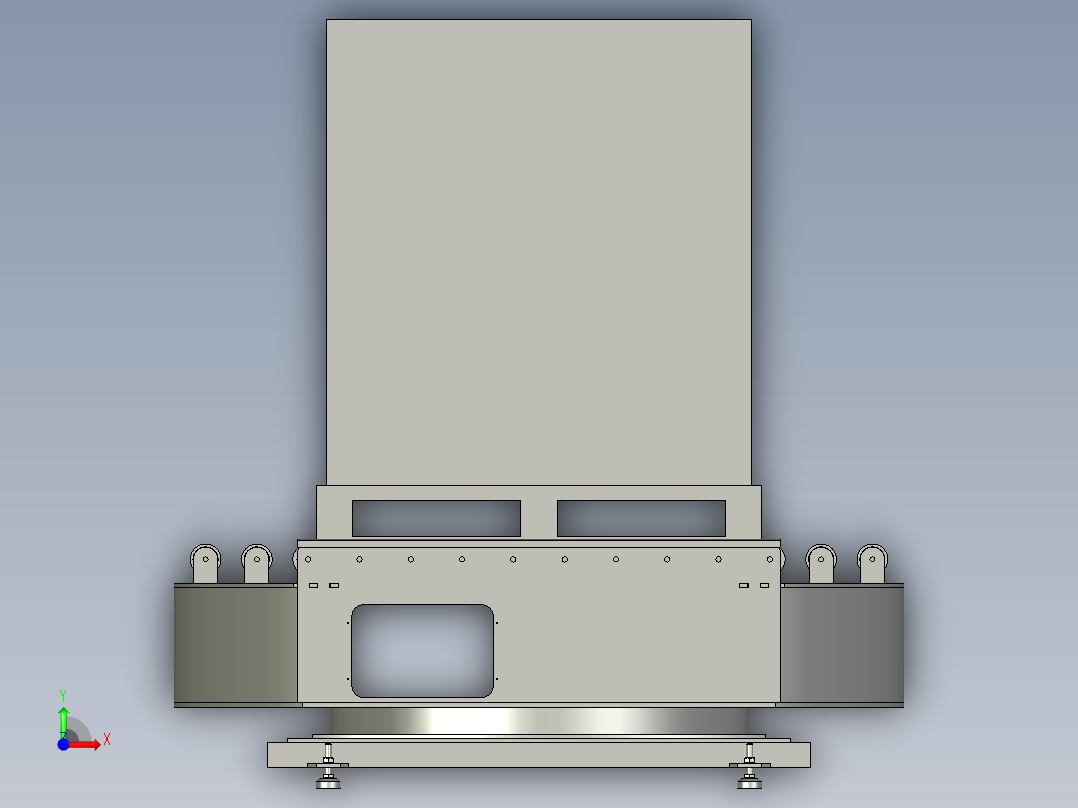 DX231007A-圆盘滚筒输送前视图
