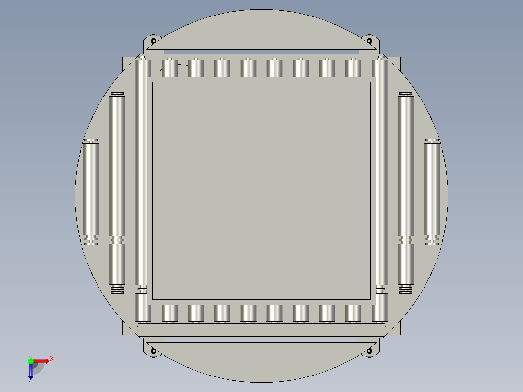 DX231007A-圆盘滚筒输送俯视图