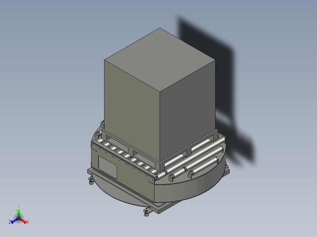 DX231007A-圆盘滚筒输送正等轴测图