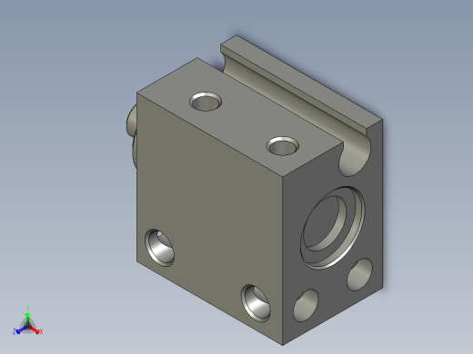 小型自由安装气缸MU6X6亚德客
