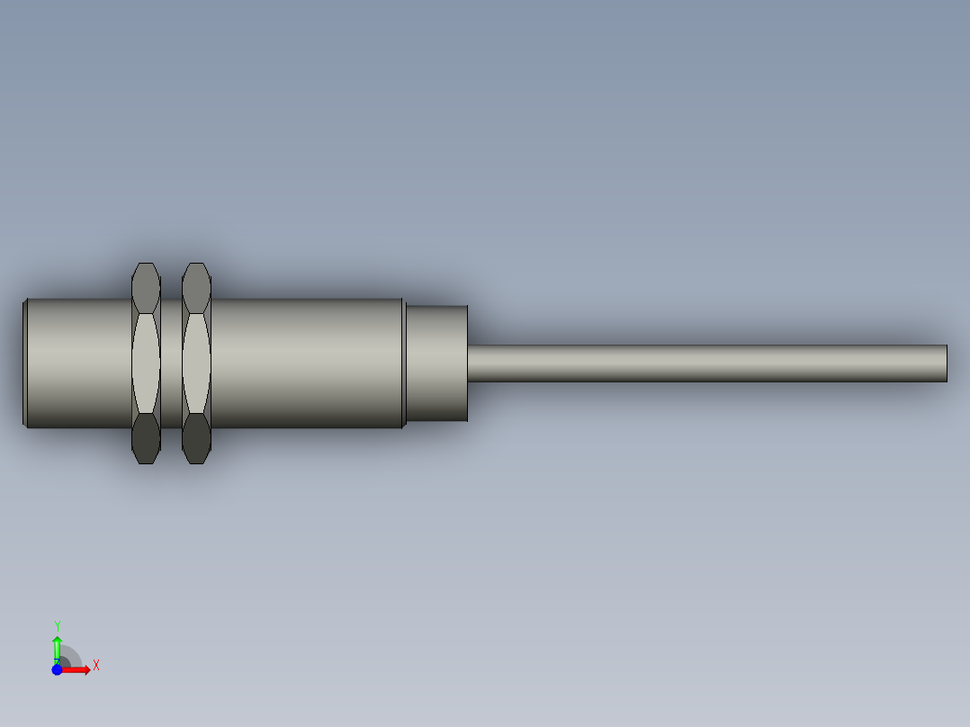 圆柱形金属感应面型电感式传感器ISLR18XCFDPCQ前视图
